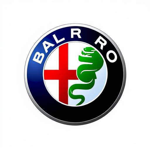 Official Alfa Romeo logo, featuring a red cross and a green serpent.