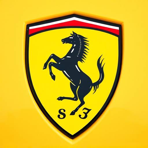 Official Ferrari logo, a prancing horse on a yellow shield.