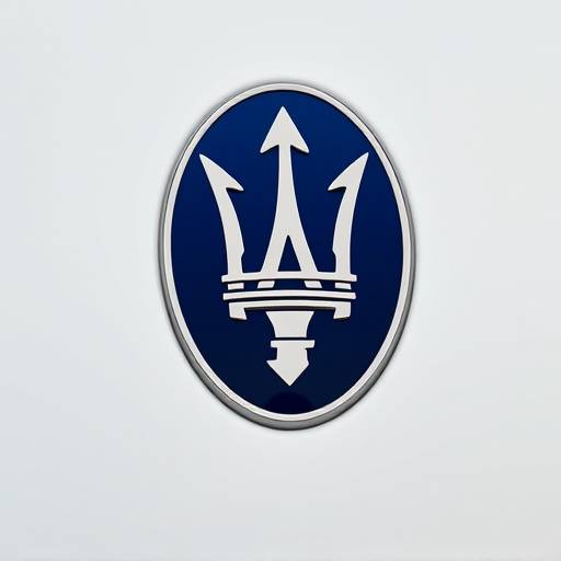 Official Maserati logo, a trident in a blue oval.